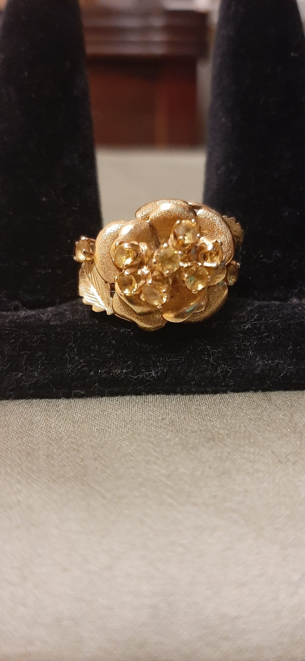 10k Solid Gold & Citrine Women’s Ring