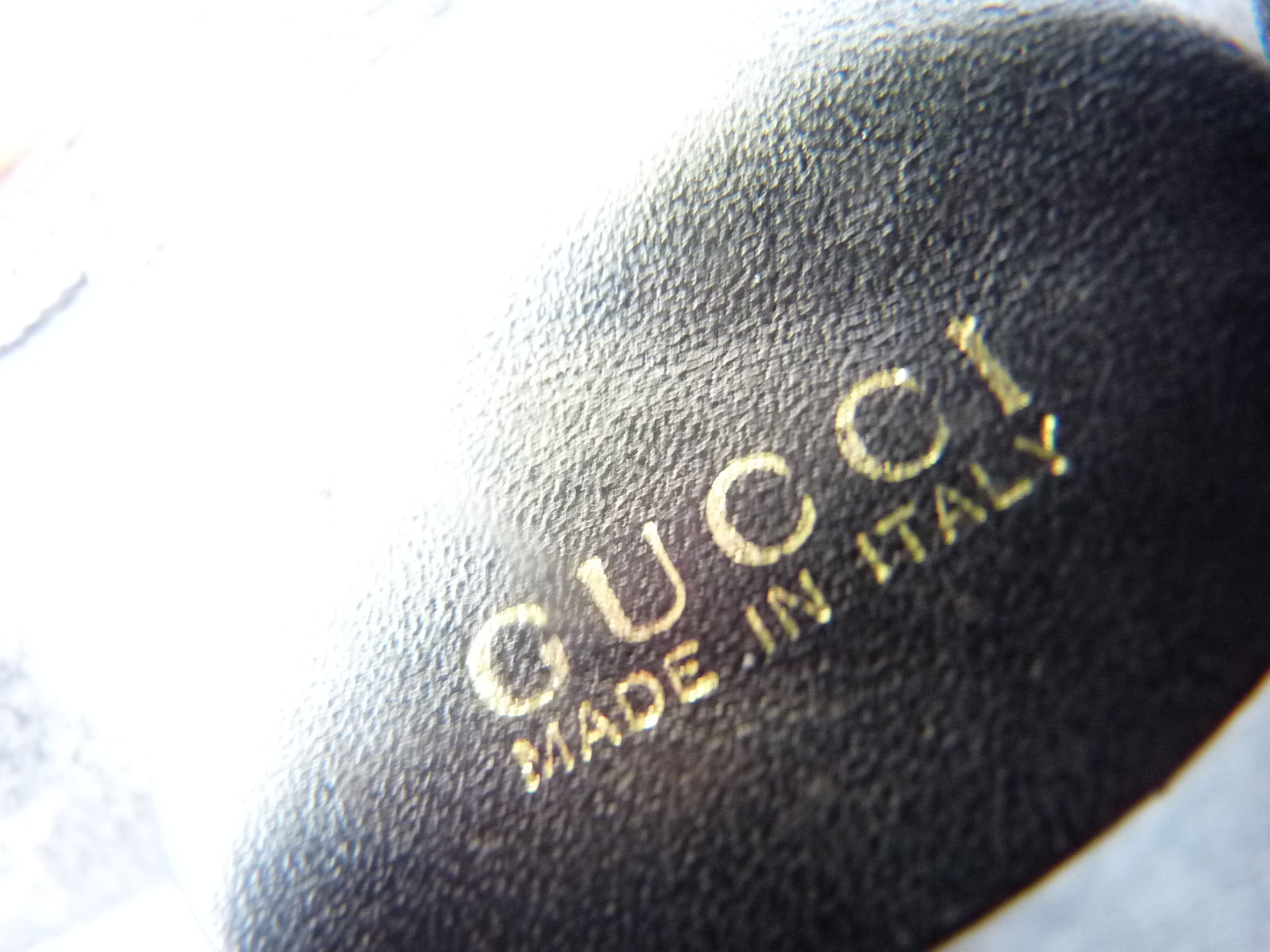 Authentic Gucci Black  Canvas Leather Monogram Shoulder Bag