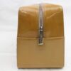 Authentic Chanel CC Patent Leather Square Quilted Boston Handbag Purse